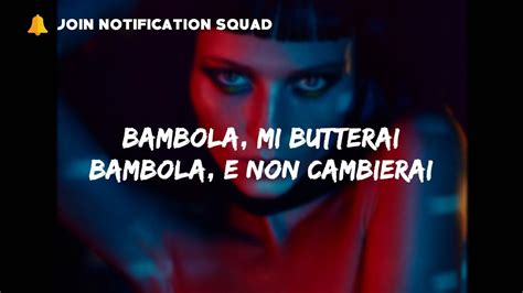 bambola lyrics